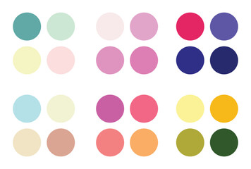 Abstract color palette Color swatches