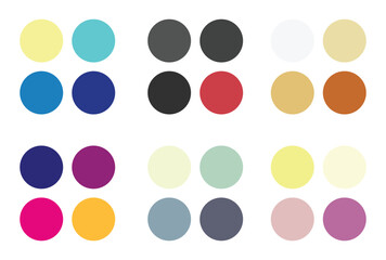 Abstract color palette Color swatches