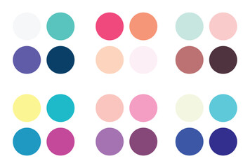 Abstract color palette Color swatches
