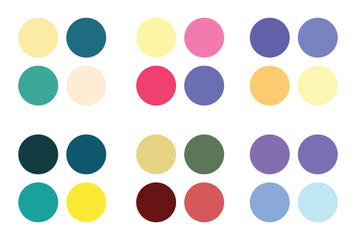 Abstract color palette Color swatches