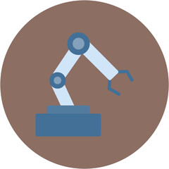 Industrial Robot icon vector image. Can be used for Robotics.
