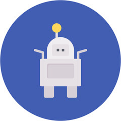 Mobile Robot icon vector image. Can be used for Robotics.