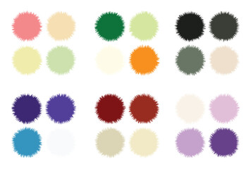 Abstract color palette Color swatches