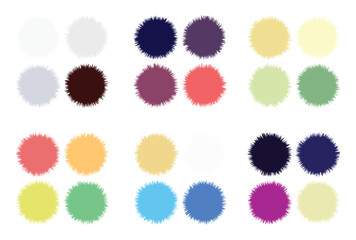 Abstract color palette Color swatches
