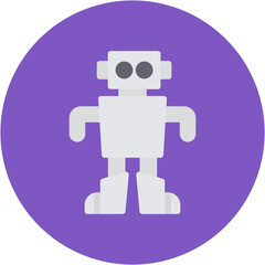 Robot Toy icon vector image. Can be used for Robotics.