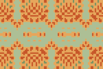 Motif Embroidery Ethnic Pattern Sweaterfolk Embroidery, Aztec Geometric Ornament Print. Design for Carpet, Wallpaper, Clothing, Wrapping, Fabric