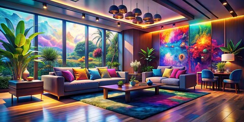 Artificial intelligence revolutionizes modern interior design, creating dynamic living spaces and inviting environments