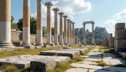 Fototapeta premium Ancient ruins timeless beauty