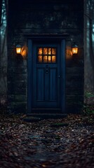 Haunting Shadows Envelop the Halloween Night s Mystic Ambiance