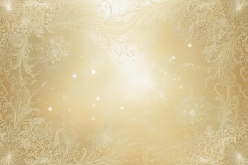Luminous Cream Background with Intricate and Delicate Patterns