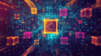 Abstract Digital Network