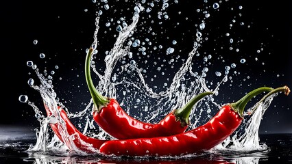 red pepper splash in water