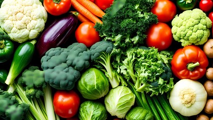 fresh vegetables on the table