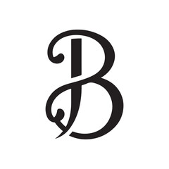 Minimalistic Organic Letter B Logo Design – Stylish Fluid Shape for Modern Branding and Corporate Identity
