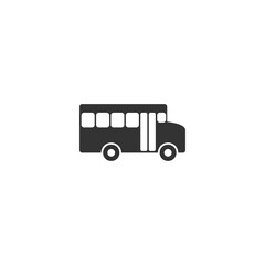 Bus sticker icon isolated on transparent background