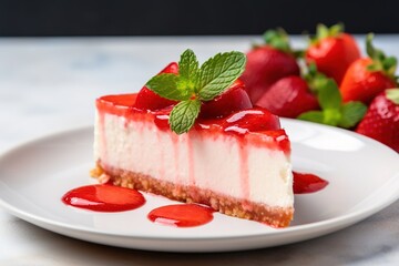 cheesecake with strawberry