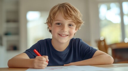 The Boy Engaged in Art