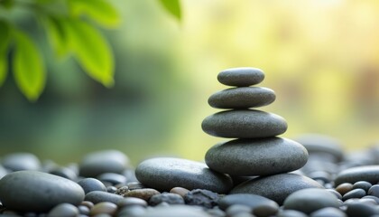 Obraz premium Balance and harmony in natures simplicity
