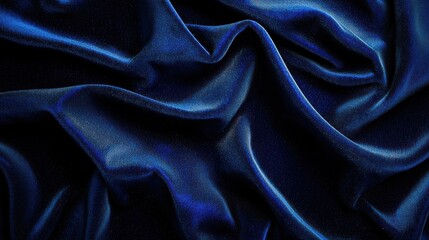 Fototapeta premium A soft velvet texture in deep royal blue, exuding luxury and elegance, ideal for high-end backgrounds and stylish decor.