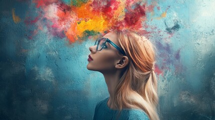 Think critically and reason differently. Brainstorm. Thinking process. Generate ideas. Make up your mind. Decisiveness. Talented bright mind. Education psychology introspection. Self-analysis.