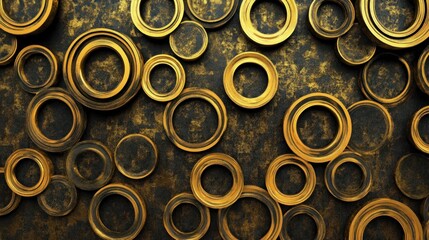 Golden Circles on a Rough Surface