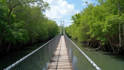 Obraz premium Exploring the serene forest path