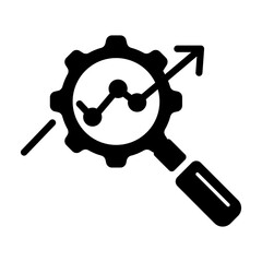 Seo icon in glyph style