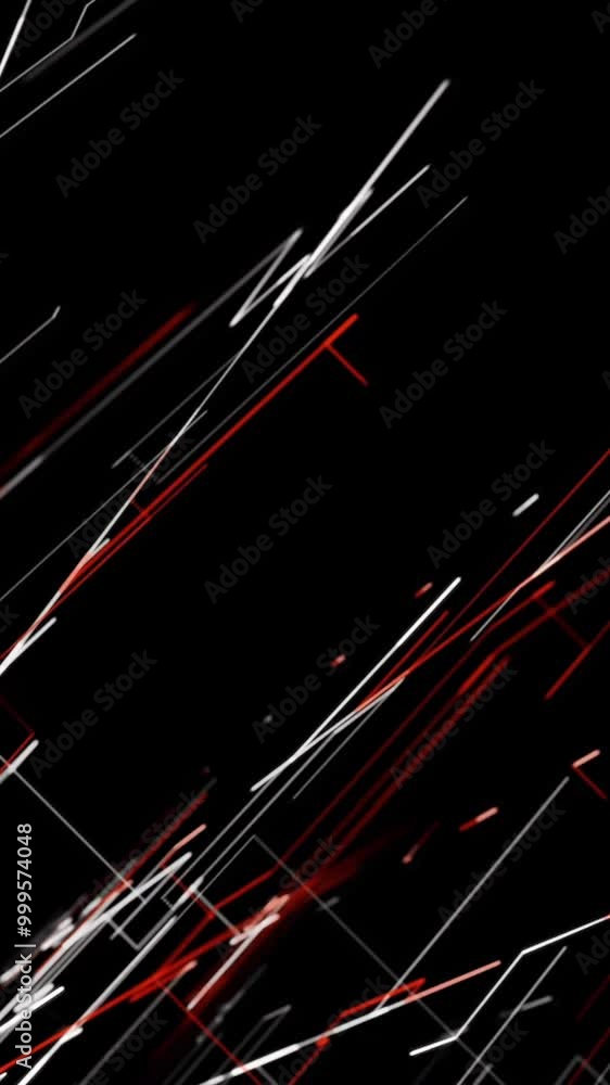 Poster abstract multicolored crossing beams isolated on black background. animation. many narrow bright lin
