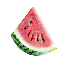 Fresh and juicy watermelon slice with vibrant colors, perfect for summer recipes, drinks, or healthy snacks.