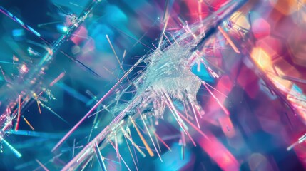 High Magnification of Chrysotile Asbestos Fibers