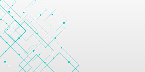 Abstract seamless pattern of randomly arranged past rectangle frames with soft on gray background. Vector abstract futuristic architecture concept with digital geometric connection lines. vector.