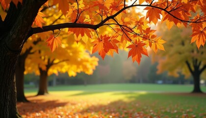  Autumns golden glow in the park