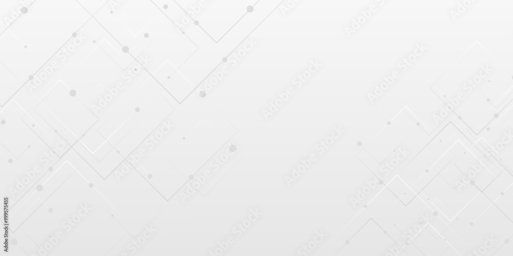 Aufkleber abstract seamless pattern of randomly arranged white rectangle frames with soft on gray background. 