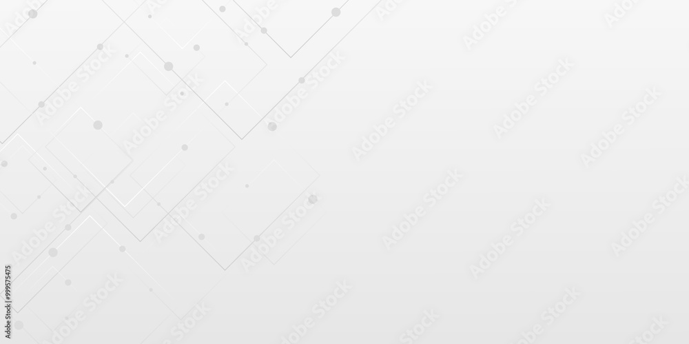 Aufkleber abstract seamless pattern of randomly arranged white rectangle frames with soft on gray background. 