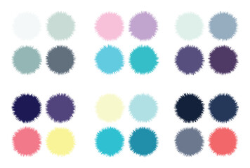 Abstract color palette Color swatches