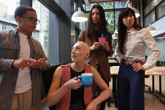 Business people taking part in meeting