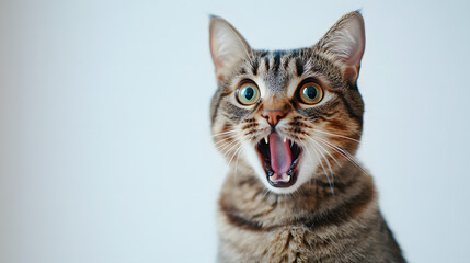 Obraz premium &nbsp;a surprised cat