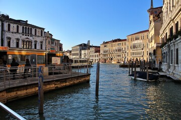 S. Toma' Station (water bus station) in Venice, Italy