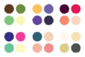 Abstract color palette Color swatches