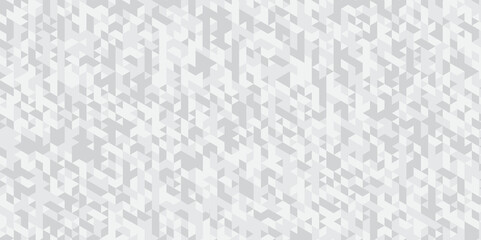 Abstract geometric white or gray background seamless triangular origami grayscale mosaic and low polygon triangle texture banner wallpaper.	
