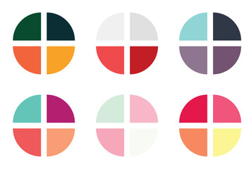 Abstract color palette Color swatches
