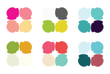 Abstract color palette Color swatches