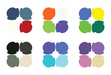 Abstract color palette Color swatches