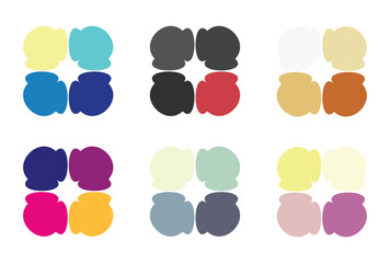 Abstract color palette Color swatches