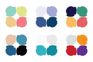 Abstract color palette Color swatches