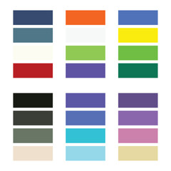 Abstract color palette Color swatches