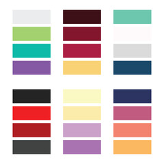 Abstract color palette Color swatches