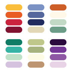 Obraz premium Abstract color palette Color swatches