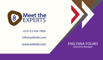 Fototapeta premium PrintMake a stunning first impression when you download and print our business card templates. This gradient blue business card lite tamplet template is easy to customize and ready to print.