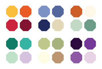 Abstract color palette Color swatches